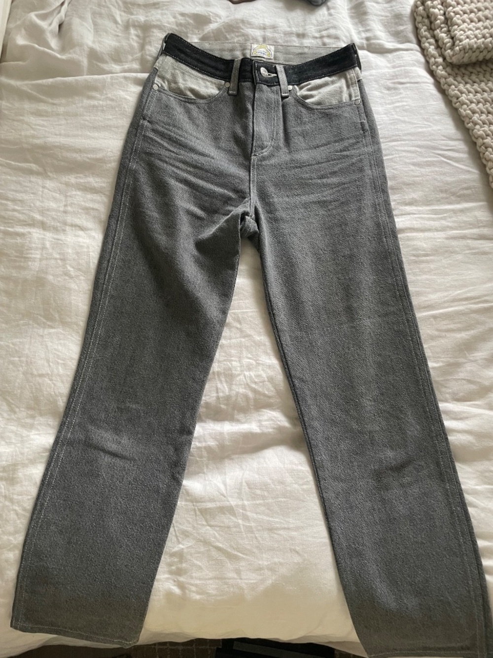 Peter Max x Wrangler colorblock denim '70s retro straight jeans - Picture 6 of 10